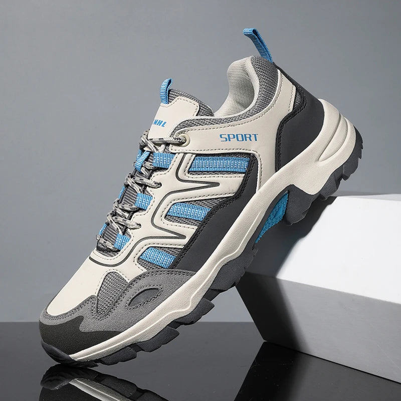 Men's Hiking Shoes Durable Outdoor Sport Men Trekking Wear-resistant Non-Slip Shoes Lace-Up Climbing Hunting Sneakers Casual New