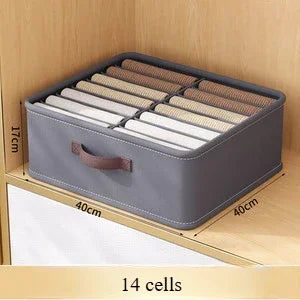 Wardrobe Clothes Storage Organizer Pants Sweater T-Shirt Storage Box with PP Board Cabinet Drawer Organizer Jeans Storage Box