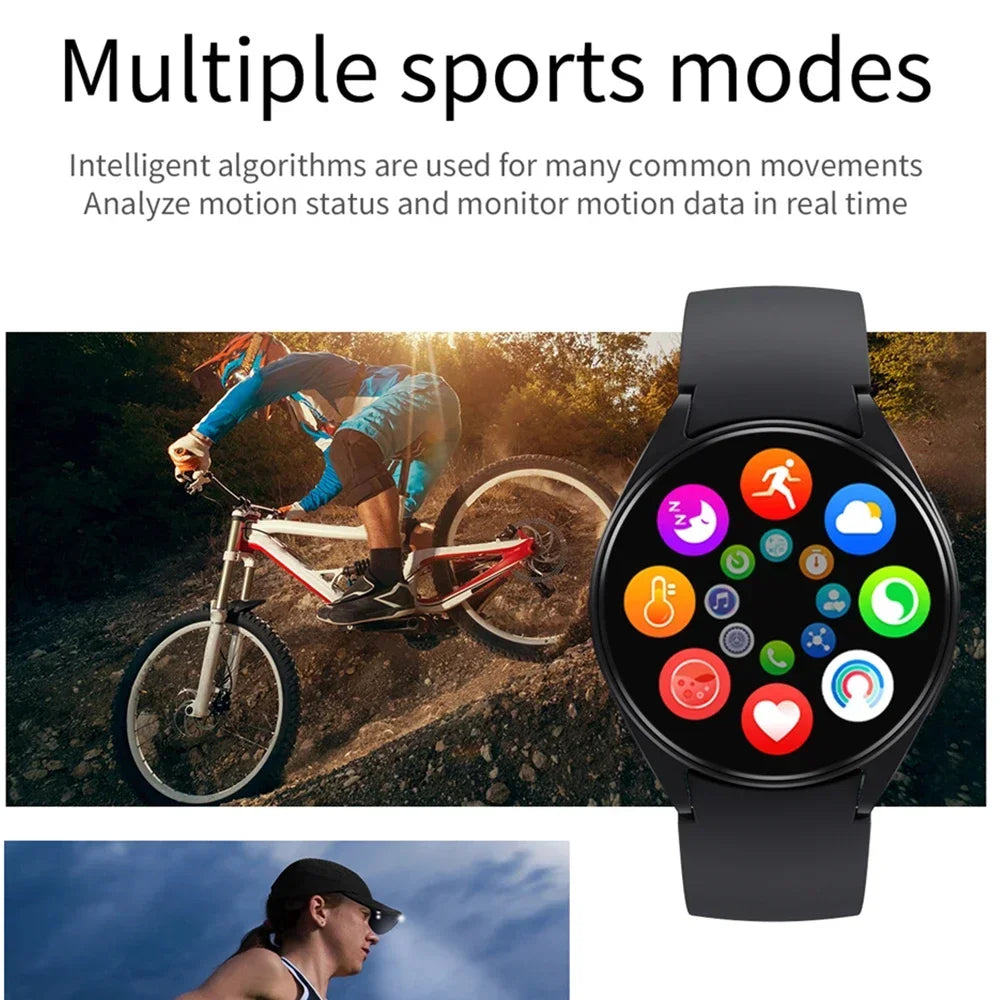 2025 New Smart Watch Women 1.28" Color Screen Bluetooth Call Heart Rate Health Monitoring for Samsung Watches 6 Pro Update