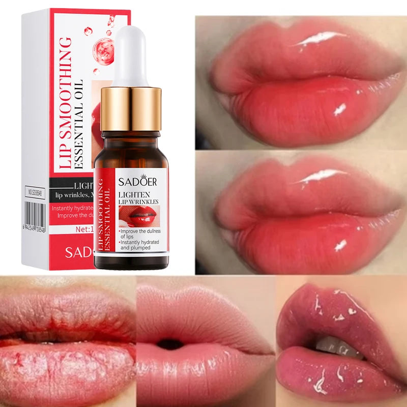 Lip Booster Plumping Serum Oil Hyaluronic Acid Moisturising Sexy Plumping Enhancer Stimulant Free Brightening Lightening Lines