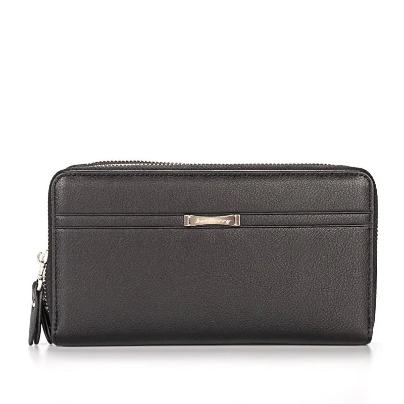 2020 Baellerry Men Clutch Wallets PU Leather Large Capacity Zipper Hand Strap Men Wallet Luxurious Business Solid Male Purses
