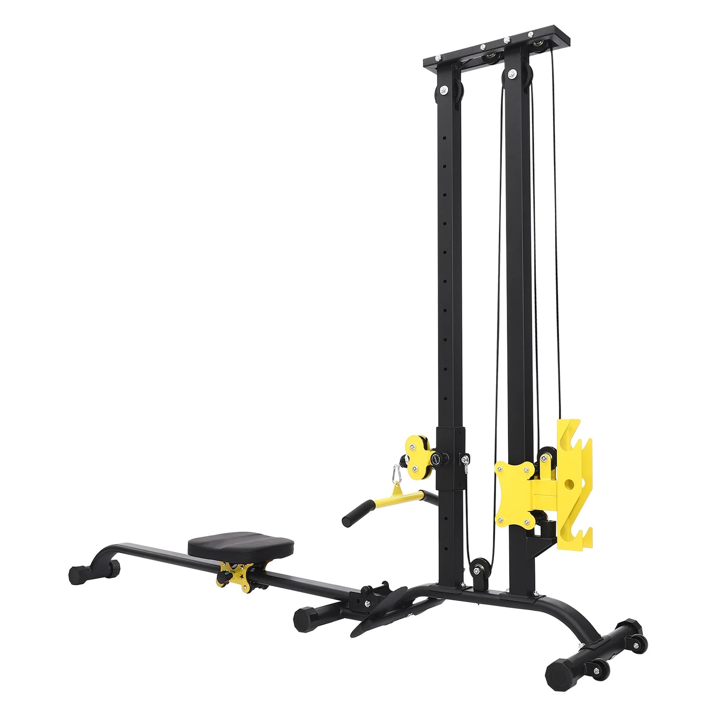 Unisex Station for Home Gym Multifunctional Equipmentfor Full Body Workout Fitness Rack Modes/Height Adjustable W/Backrest