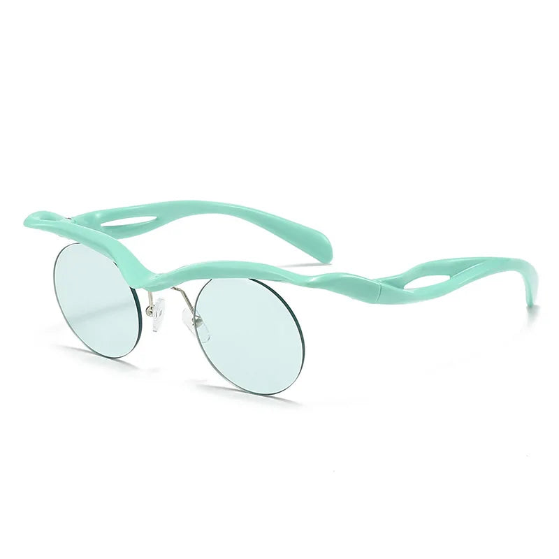 Women Fashion Round Sunglasses Designer Special-shaped Sun Glasses For Men Round Rimless Outdoor Party Accessory Unisex Eyewear