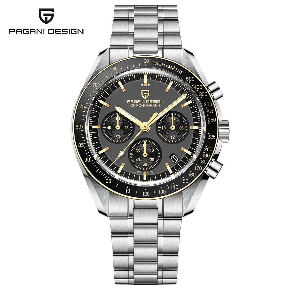 2025 New PAGANI DESIGN Tribute to CK2998 Moon Watch Retro Luxury Quartz Watches For Men Stainless steel Sport Chronograph Man