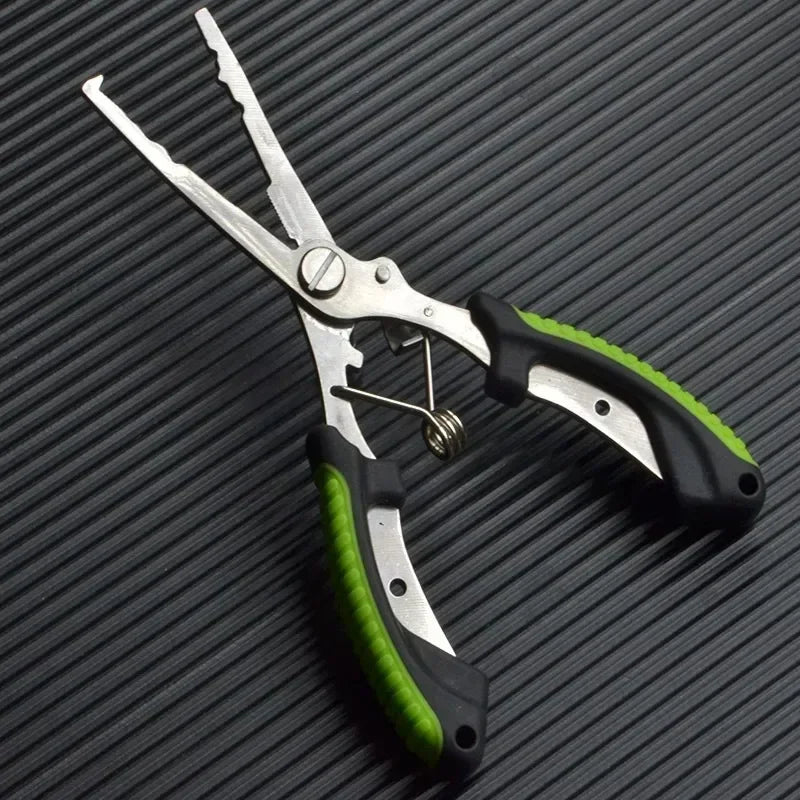 Stainless Steel Fishing Pliers Fishing Hook Remover Saltwater Resistant Braided Line Cutter Scissors Fishing Equipment