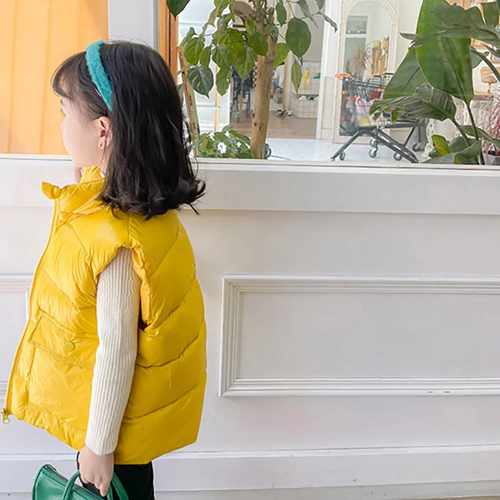Autumn Children Warm Thicken Vest Baby Acetate Waistcoat Kids Outerwear Coat Children Clothing Winter Boys Girls Jackets Vest