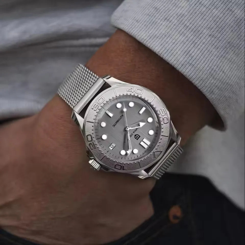 PAGANI DESIGN 2025 New PD-1818 Stainless steel Mechanical Watch Rotatable Bezel Waterproof Luminous Man watch Japan Movt reloj