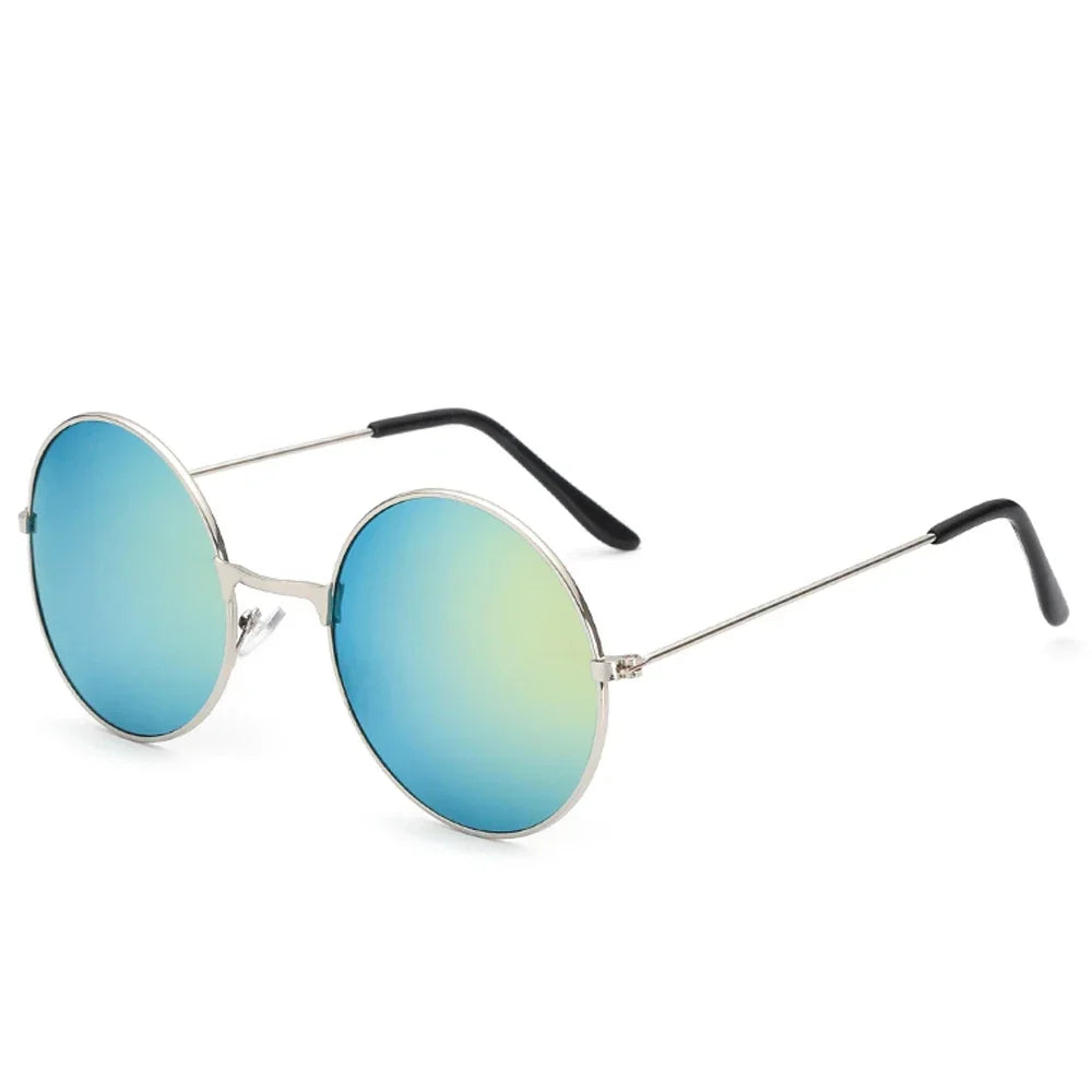 Women's Sunglasses Mens Round Ladies Fashion Mirror Glasses for Women Men Vintage UV400 Protection Sun Retro Eyewear EE06