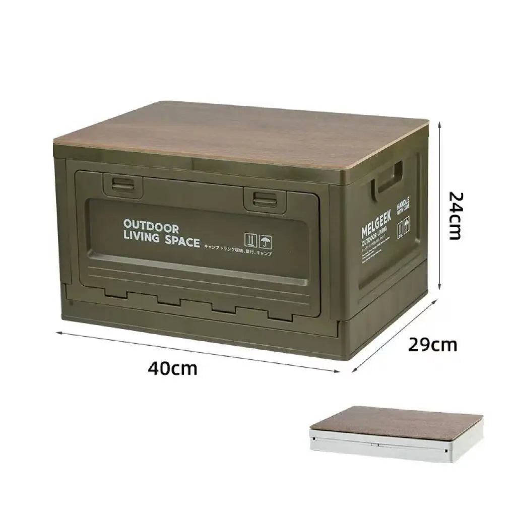 Storage Box Foldable, Outdoor Portable Storage Box, Large Waterproof Storage Box
