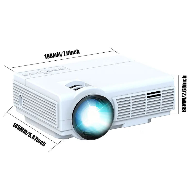 4k Portable Projector 1920*1080P HD Resolution Intelligent Control 5G WiFi BT5.0 Home Theater Outdoor Movie LED Projector