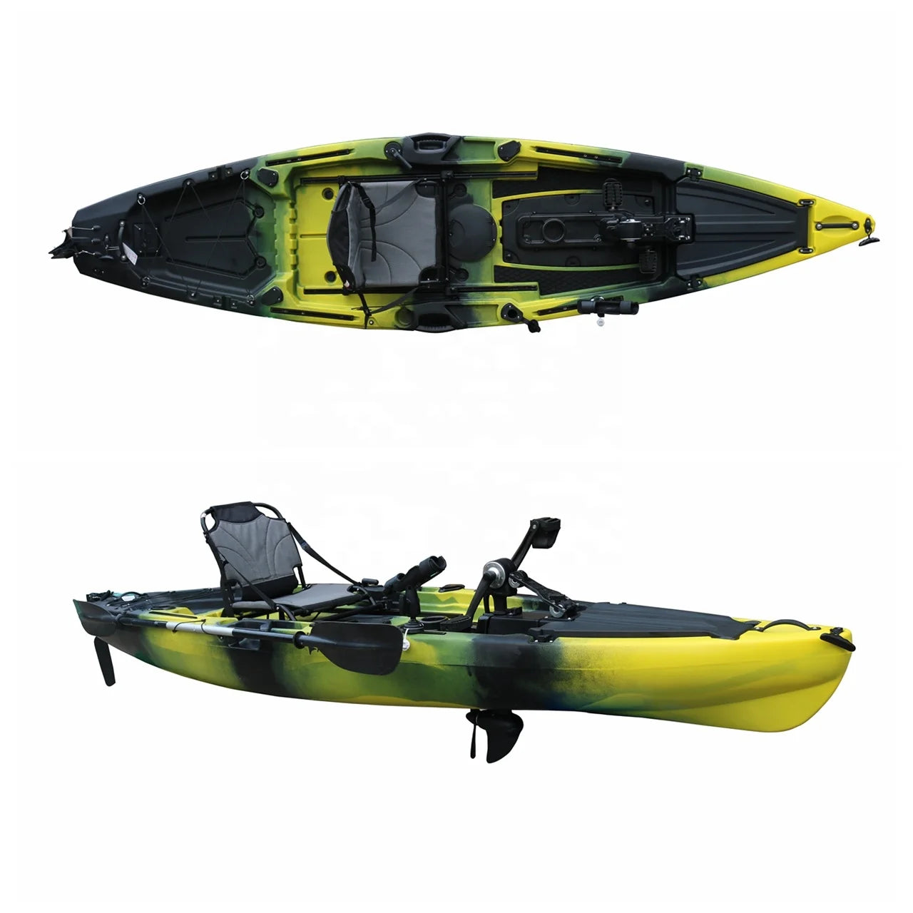 12ft Single Person LLDPE Fishing Kayak Hot Sale Ocean Touring Rowing Boat Vicking Hard Plastic Pedal Kayak 3 Year Warranty