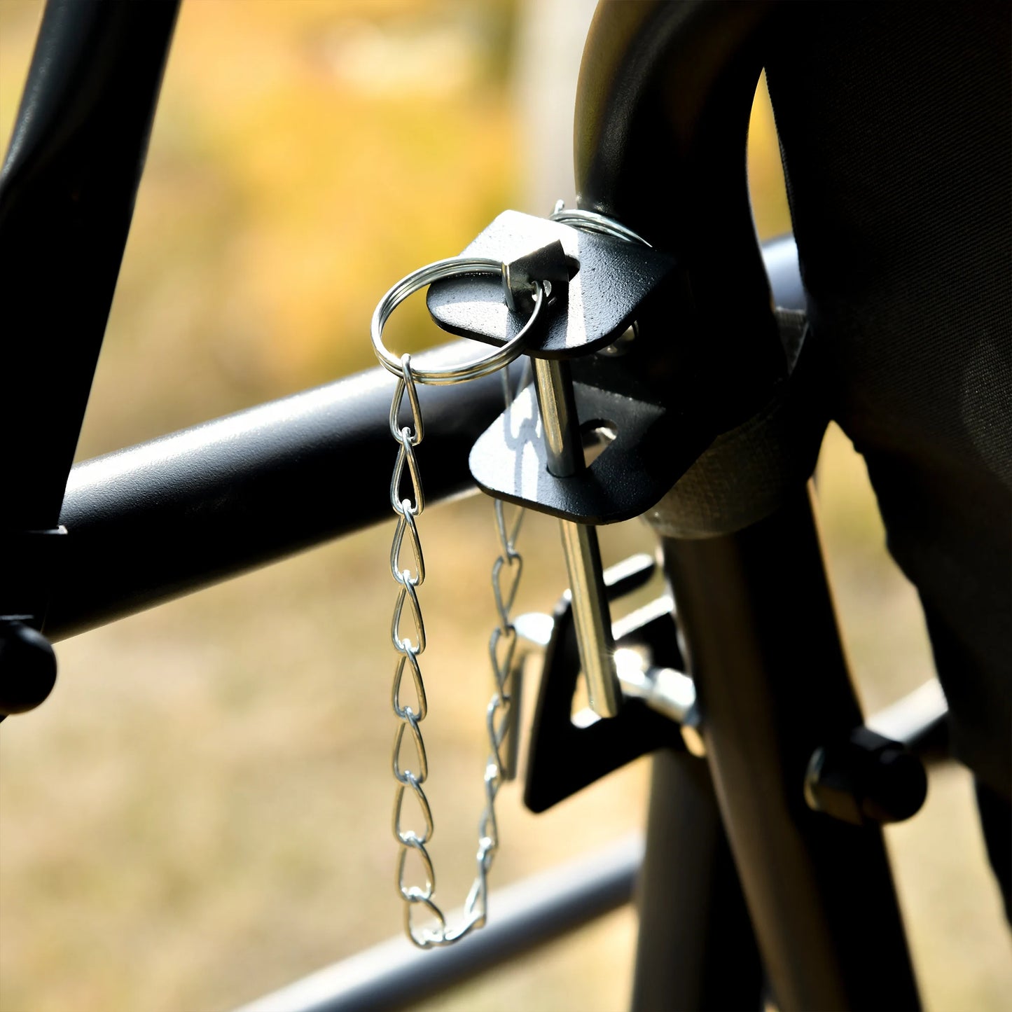 Outsunny Outdoor 2-in-1 Swing Chair Lounger 3 Seater Garden Swing Seat Bed Hammock Bed Convertible Tilt Canopy W/ Cushion