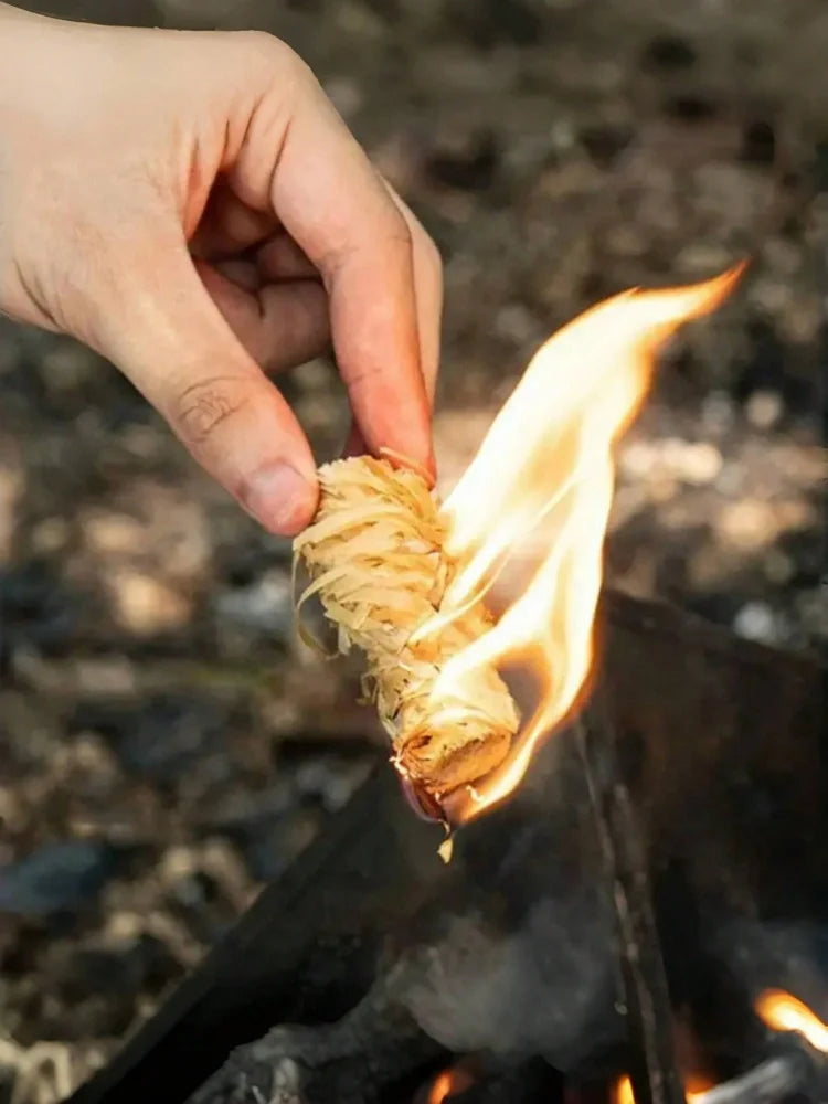 2to100pcs Charcoal Fire Starters – Odorless, BBQFireplace, Wood Stove & Camping. Essential for Kitchen, Outdoor Travel & Cocina