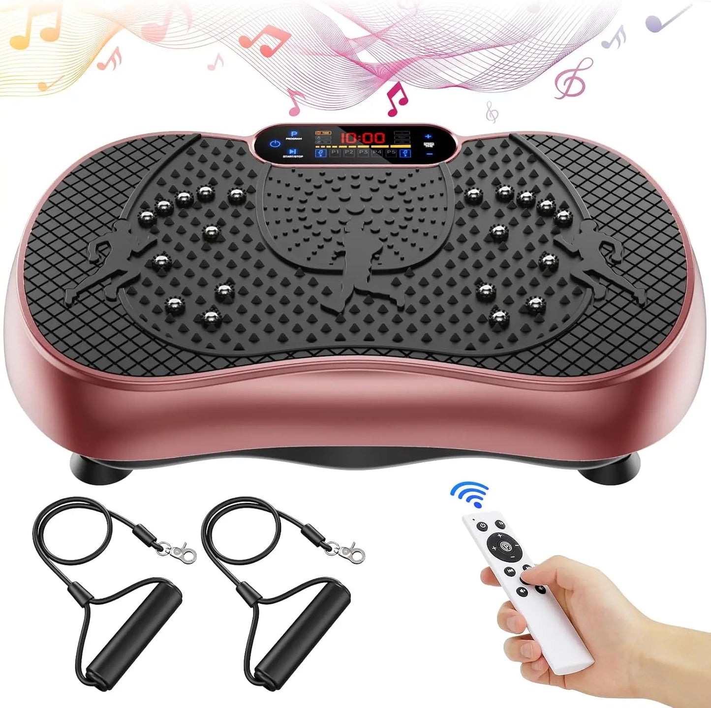 Vibration Plate Exercise Machine, 180 Speed Levels Vibration Plate for Lymphatic Drainage, Whole Body Workout Vibrating Fitness