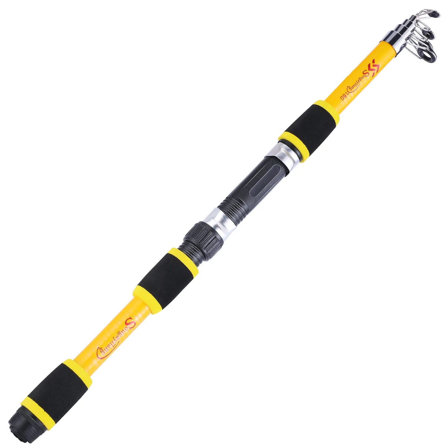 Sougayilang 1.8M Spinning Fishing Rod M Power Telescopic Rock Fishing Rod Carp Feeder Rod Surf Spinning Rod