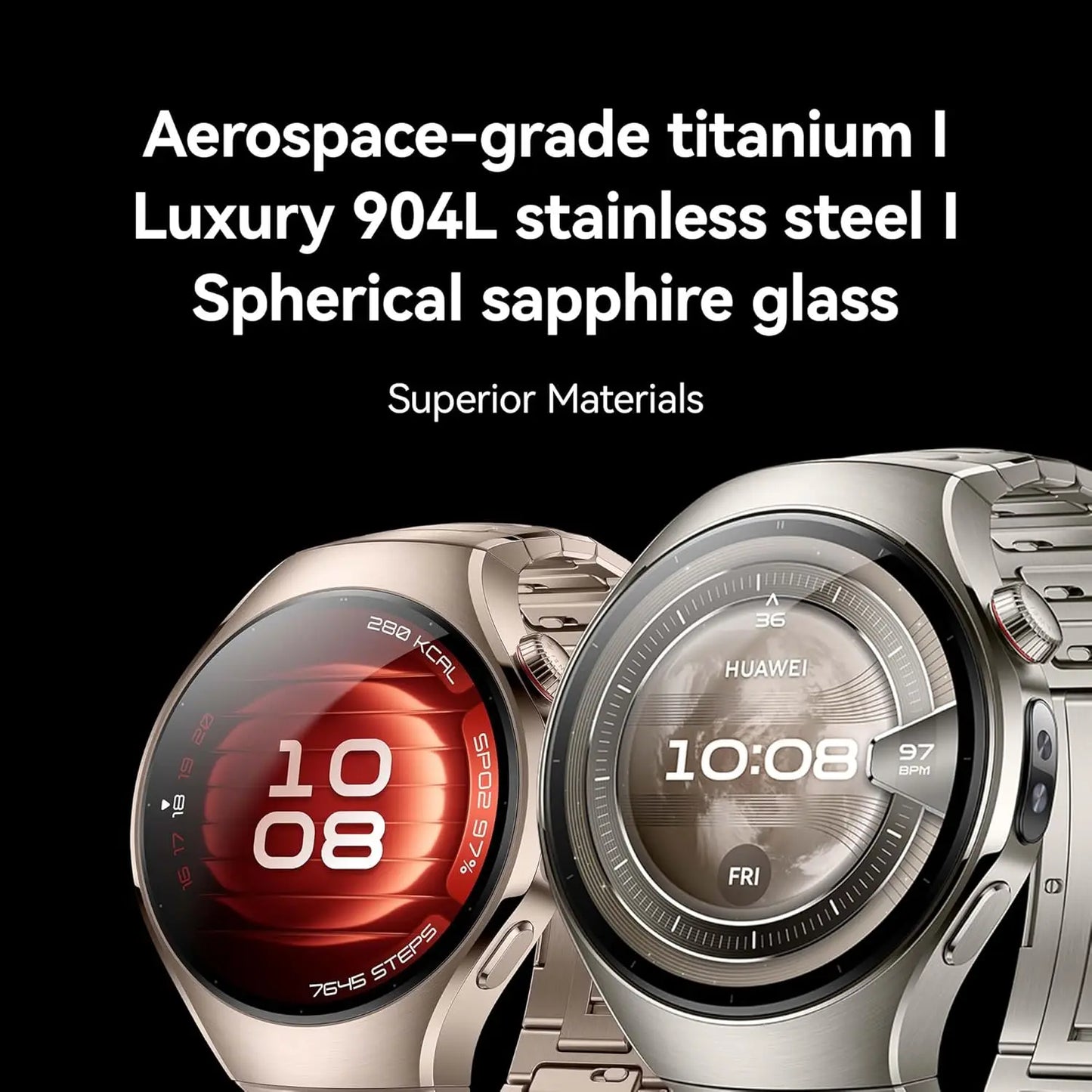 HUAWEI WATCH 5, 46mm Smartwatch, Multi-sensing X-TAP, Health MOT, Real-Time Fingertip Blood Oxygen, up to 11 Days Battery Life,