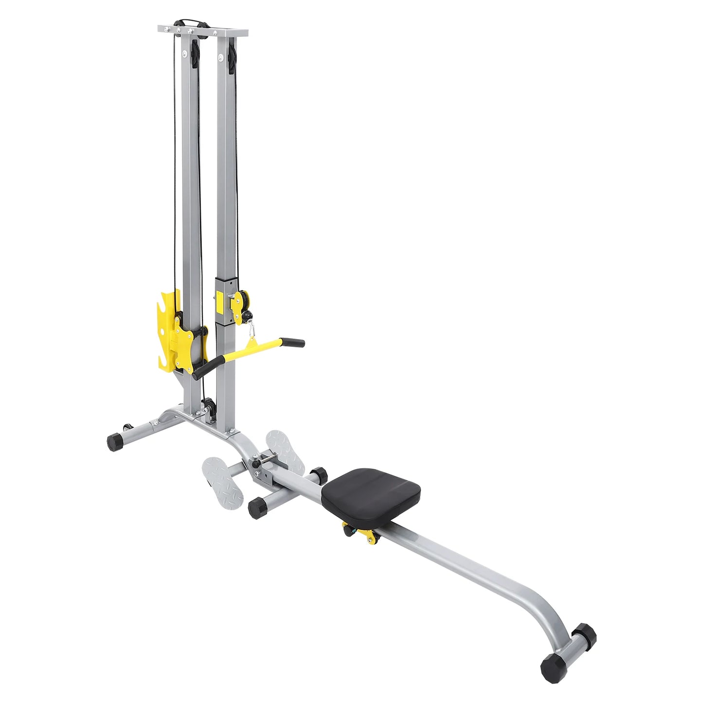 Unisex Station for Home Gym Multifunctional Equipmentfor Full Body Workout Fitness Rack Modes/Height Adjustable W/Backrest