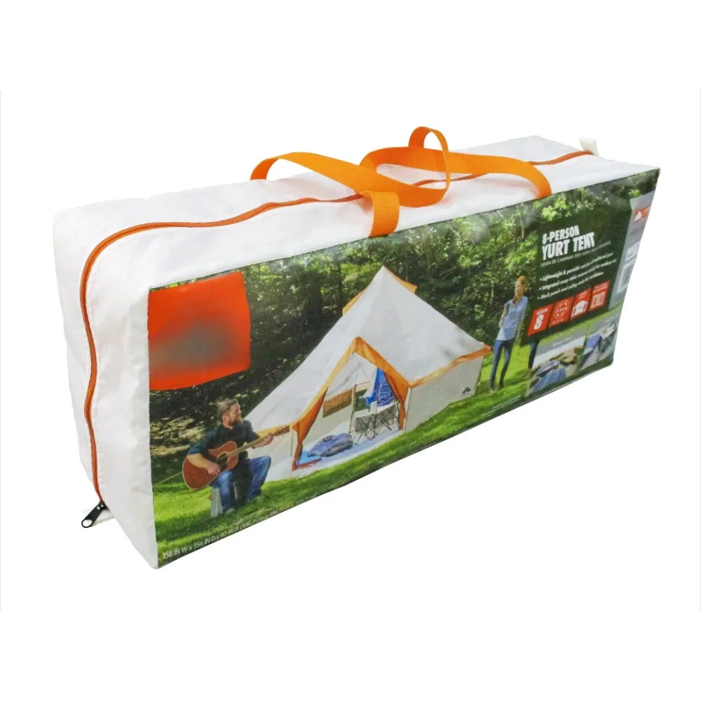 8-Person Yurt Tent, 13' x 13' x 92" sheds Easy installation canopys Polyester party tent for Spring, Summer, Fall Tents