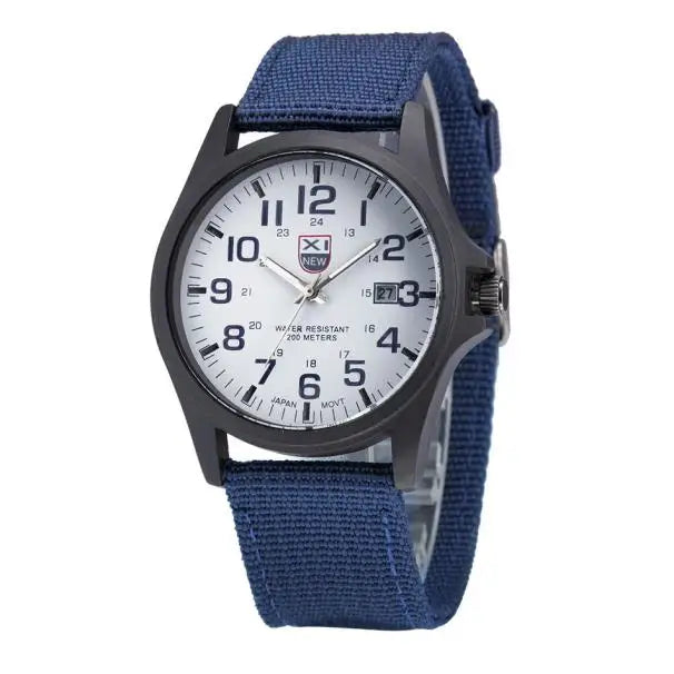 Outdoor Mens Date Stainless Steel Military Sports Analog Quartz Army Wrist Watch relogio masculino watch men часы мужские 2023