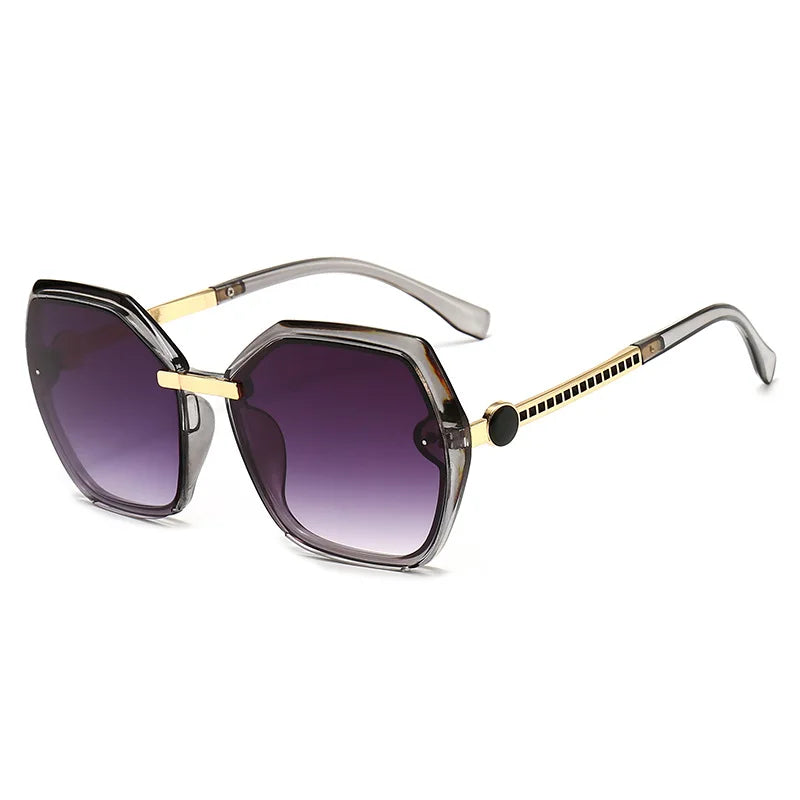 Women Square Sunglasses Ladies Fashion Big Frame Sun Glasses Catwalk Vintage Eyeglasses Sunglass