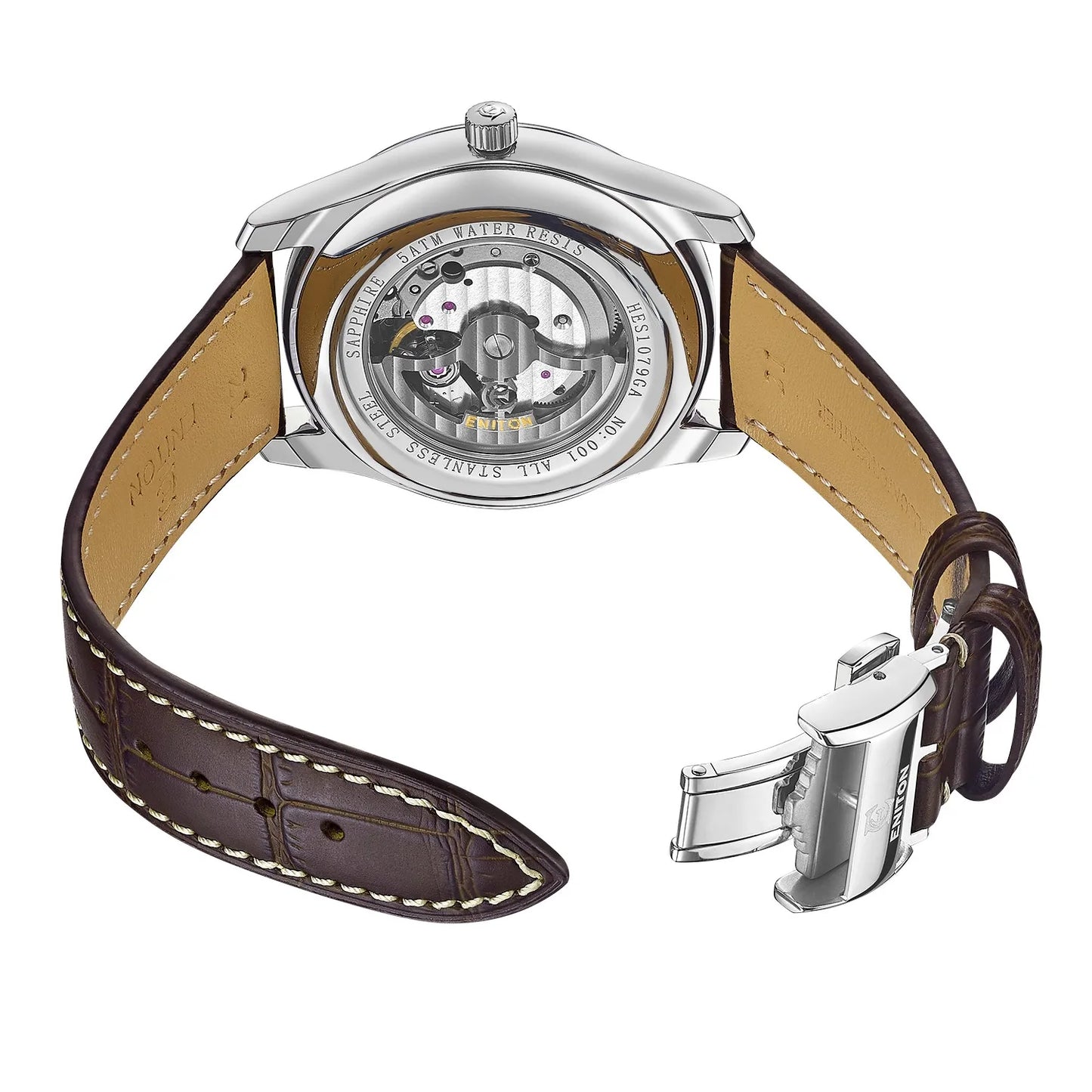 ENITON 41mm Watches male 8217 Movement Men's Watch Business luxury watches man Fashion mens watch mechanical Watches for men