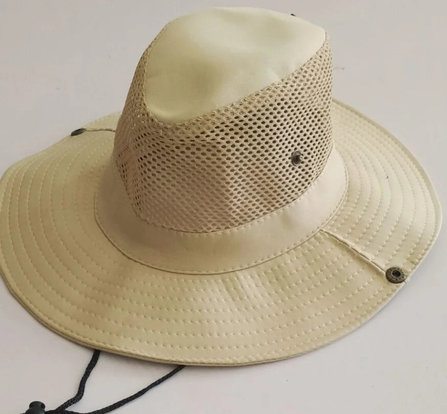 New Fishing Caps Men's Outdoor Hat Knight Cap Wide Straw Hat Summer Autumn Tourism Hiking Beach Sun Cap