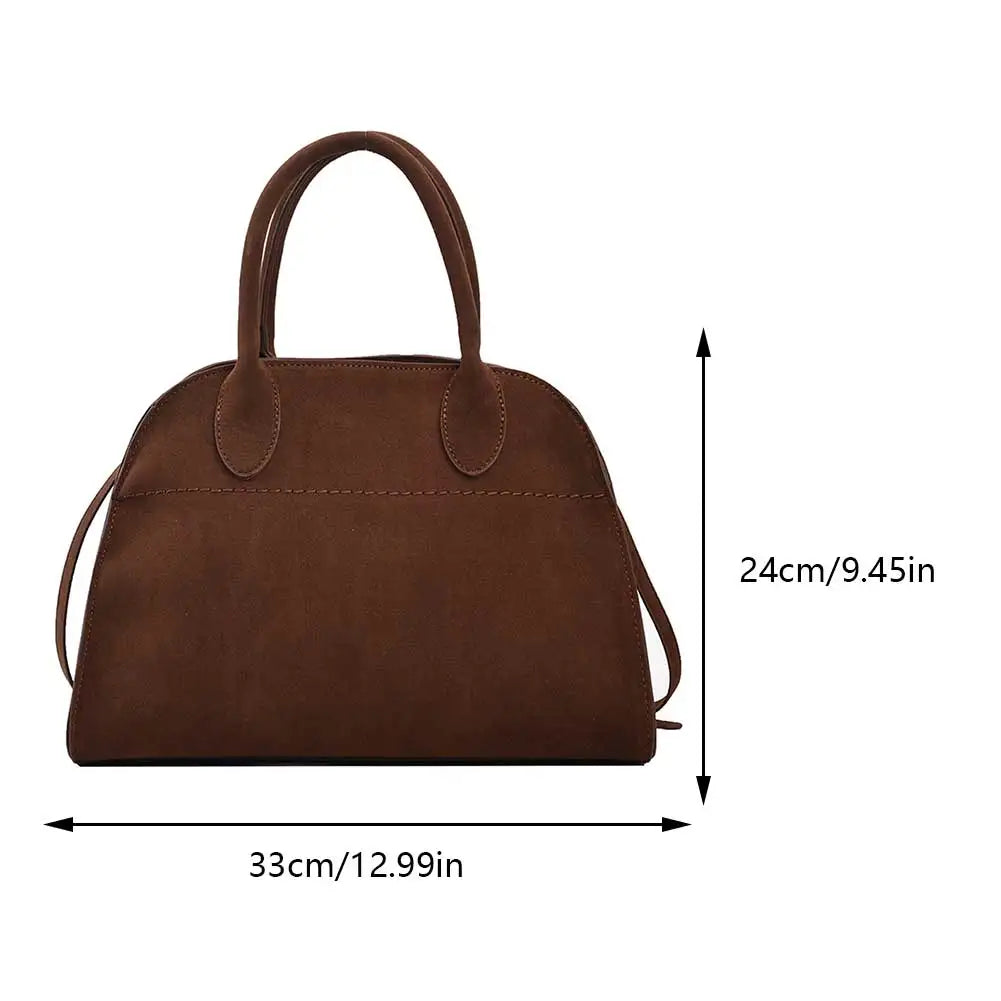 Women Suede Tote Bag Suede Shoulder Bag Stylish Crossbody Bags Trendy Carrying Bag Fashion Designer Bags Top-handle Satchel Bag