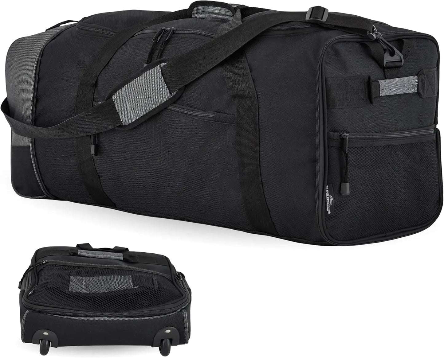 Travelers Club 32-inch Collapsible Expandble Travel Rolling Duffel Bag