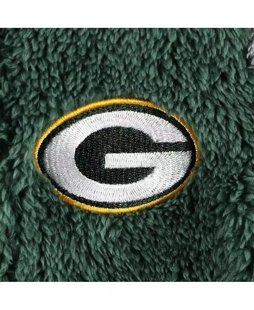 Outerstuff | Baby Boys and Girls Green, Gray Green Bay Packers Game Nap Teddy Fleece Bunting Full-Zip Sleeper