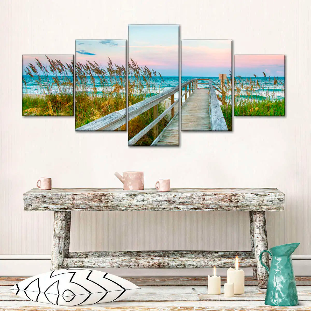 5pcs Landscape Canvas Painting Modern Wall Art Printed Picture Home Decor Mountain Sunset Wall Art for Living Room Decor Unframe