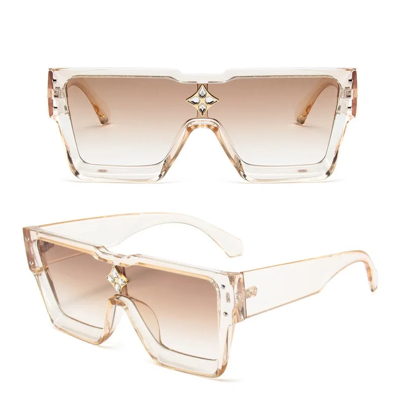Stylish Cyclone Luxury Sunglasses for Men Women Brand Designer Square Sun Glasses Driving Aviation Fashion Shades UV400