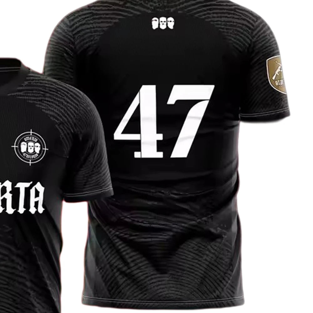 Summer 3D Print 47 Mens Breathable Jersey Round Neck Short Sleeve Kids T-shirt for Running Hiking Fishing and Outdoor Activities