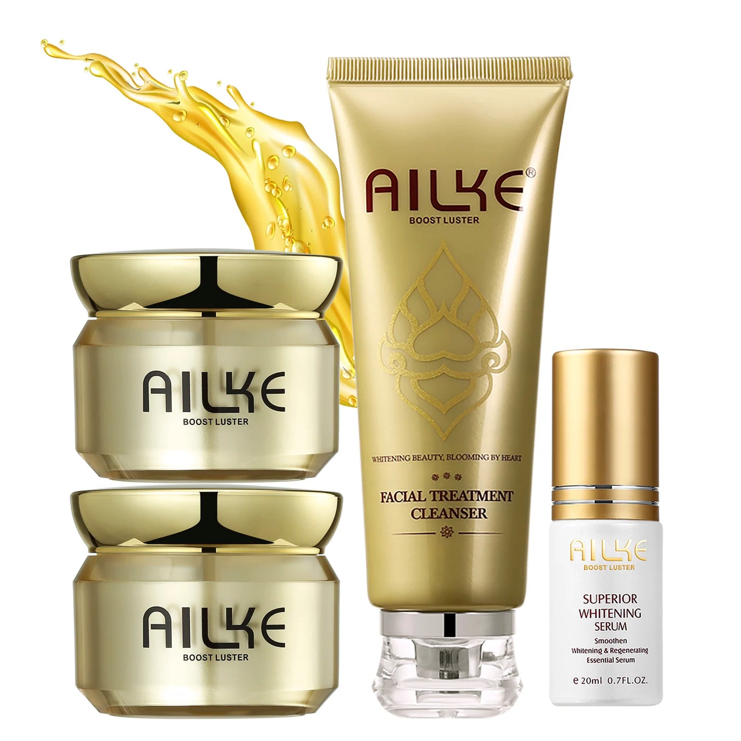 AILKE Whitening Day & Night Face Cream, Deeply Clean Skin, Even Skin Tone, Remove Dark Spots, Sun Spots, Wrinkles Facial Cream