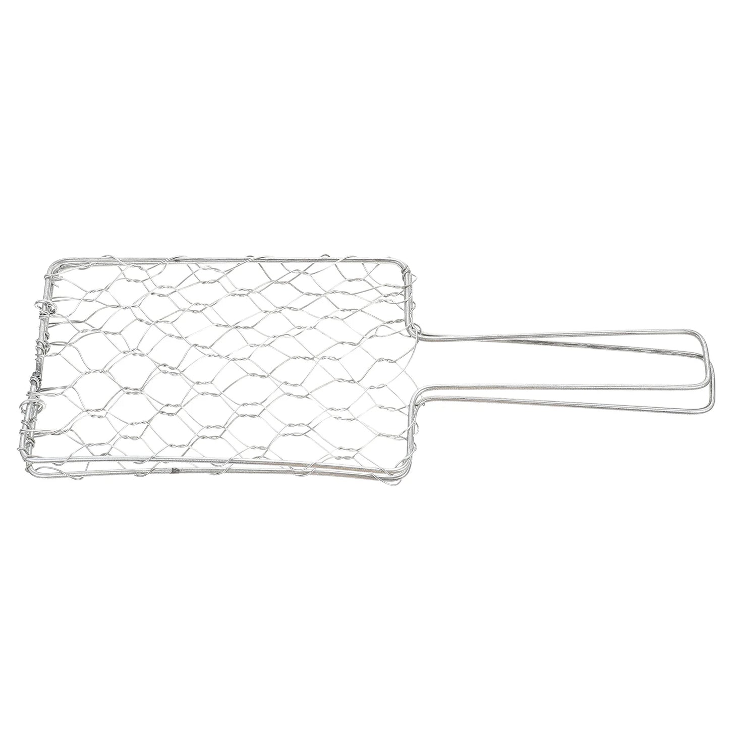 Iron Barbecue Rack BBQ Tongs Grill Basket Household Grilled Wrought Kitchen Net Heat Resistant Outdoor Camping Picnic Steak Fish