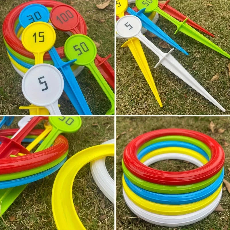 Outdoor Toss Ring -Durable PVC Throwing Games Beach Lawn Giant Floating Rings Team-Building Activity Gear Adults/Kids