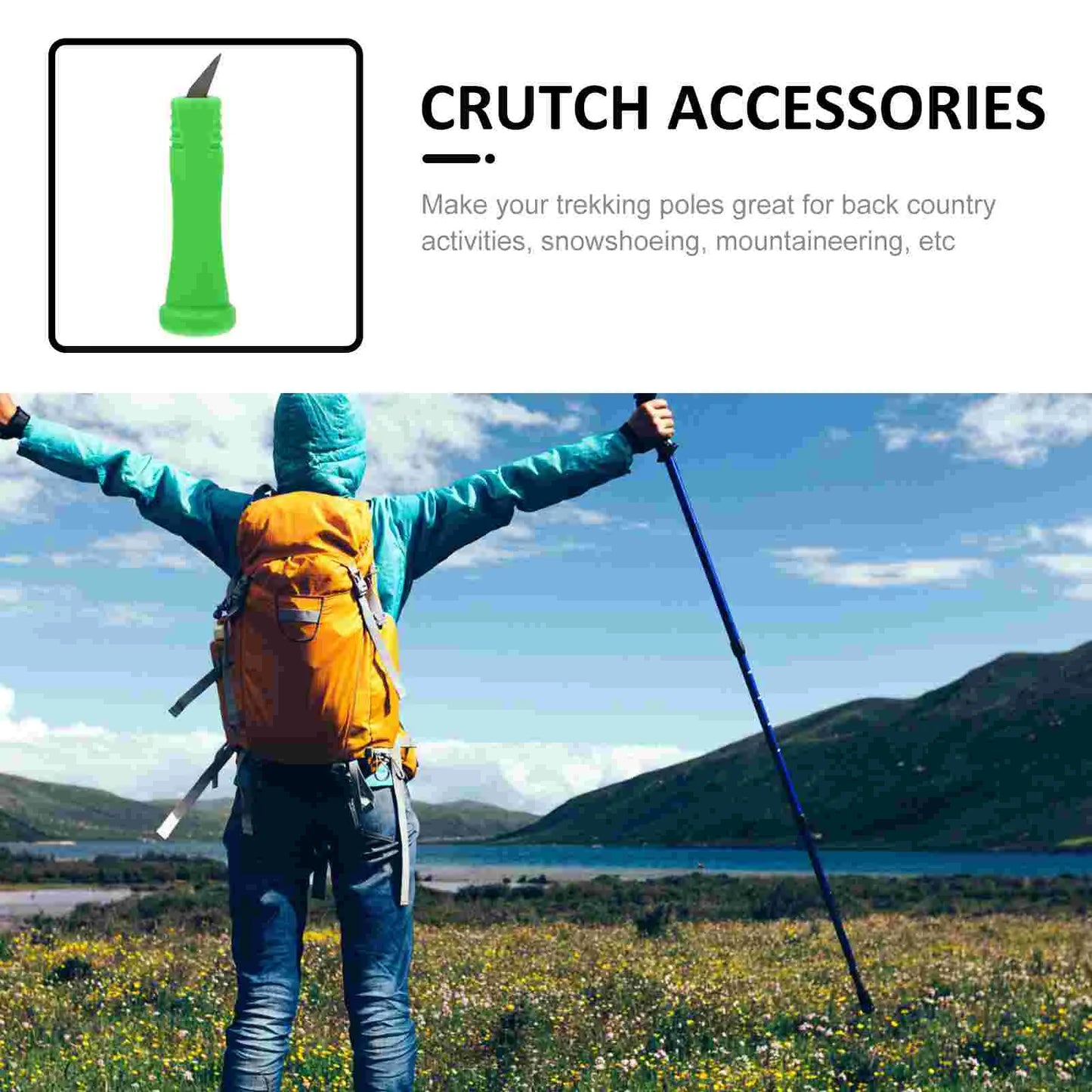 Trekking Poles Tip Protector Rubber Feet For Poles Walking Stick Stick Rod Trekking Pole Cover Cane Tips Crutch