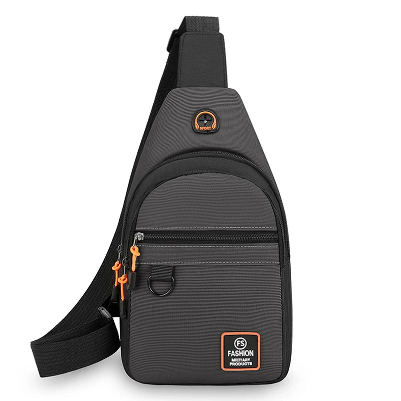 Fashion Men's Chest Bag Handbag Lightweight Oxford Fabric Crossbody Shoulder Bag Stylish Casual Waist Packs Male Chest Bag