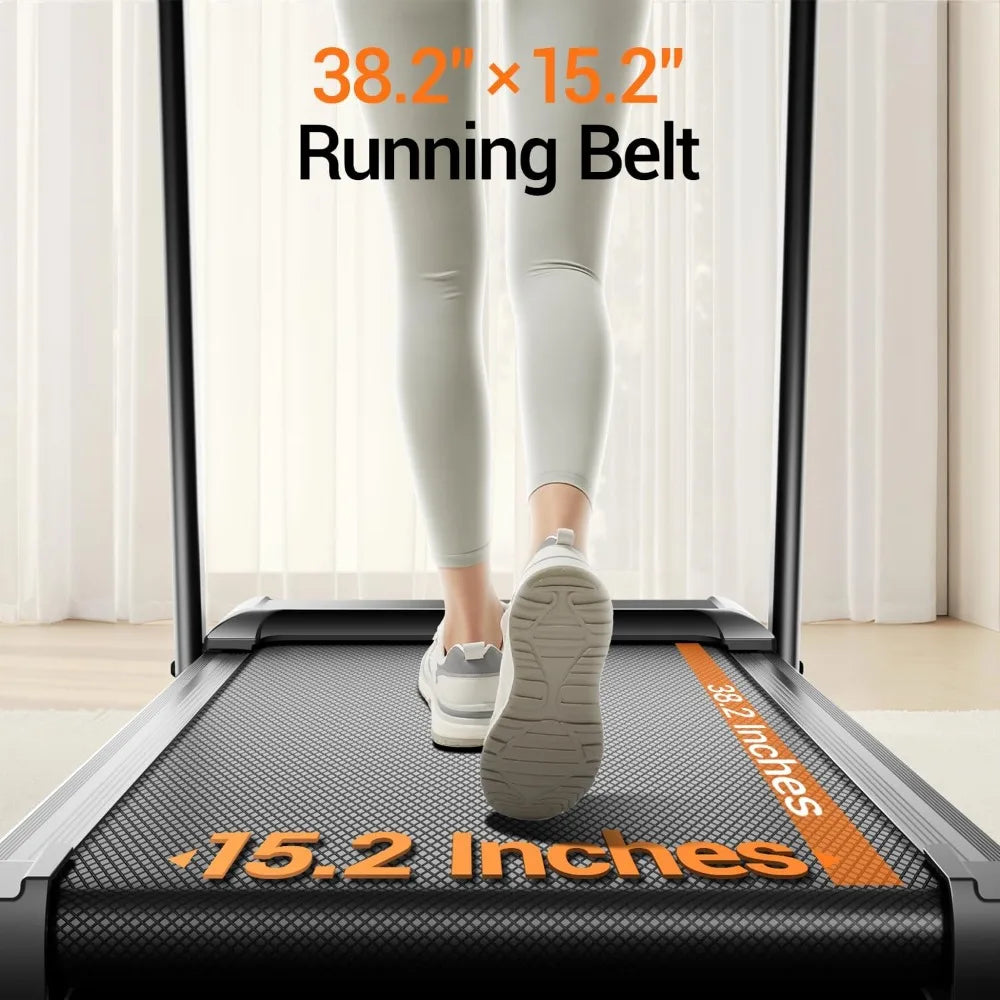 16% Incline 3 in 1 Portable Treadmill Foldable Walking Pad for Home Office 300LBS