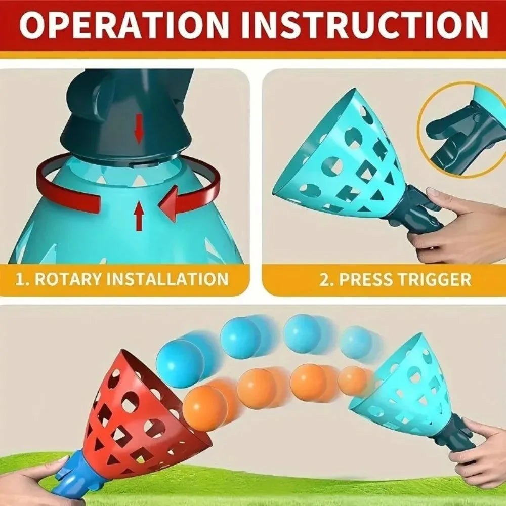 Outdoor Indoor Pass-Catch Ball Game for Kid Catching Ball Family Games Toy for Summer Beach Interaction Party Outdoor Activities