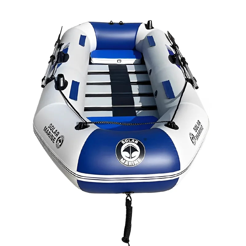 7.5FT 2.3M PVC 2-3 People Innflatable Fishing Boat Racing Boats Kayak Water-skiing Canoe IB SOLAR MARINE Wooden Floor Accessory