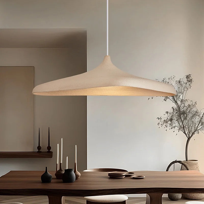 Japan Wabi Sabi Led Pendant Lights Dining Room Luxury E27 Ceiling Chandelier Home Decor Lamparas Simple Luminarias Hanging Lamp