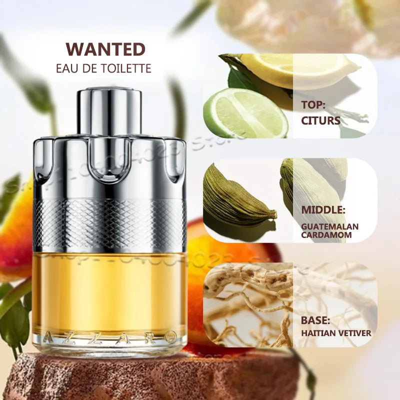 100ML Azzaro Luxury Perfumes For Men The Most Wanted Parfum Intense Mens Cologne French Mens Pheromones Perfume Attract Women