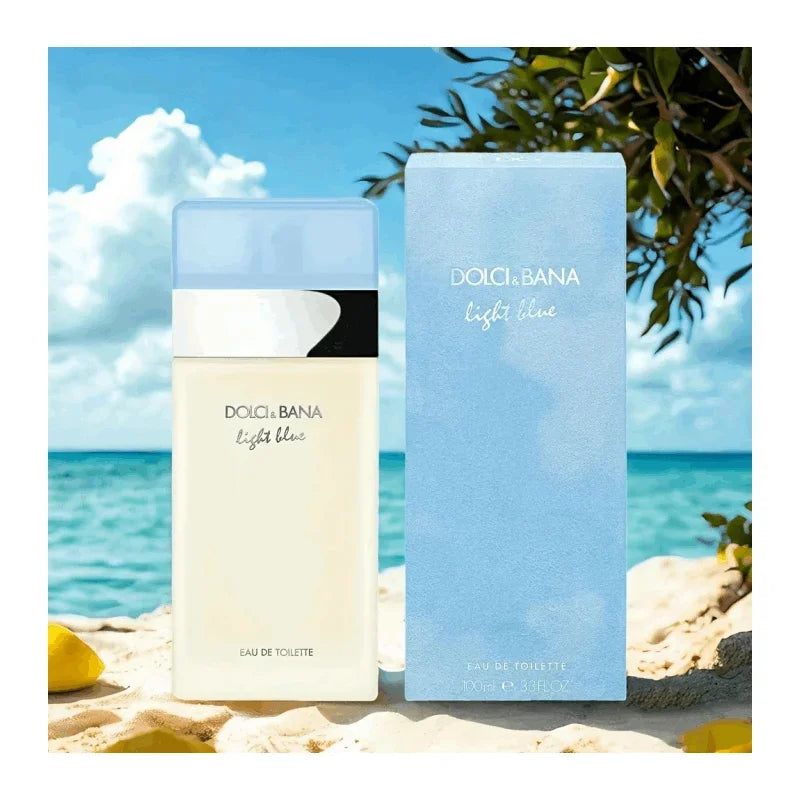 Dolci & Bana Light Blue Eau De Toilette- Unisex Fresh Floral Citrus Perfume Fragrance Light Blue Women’s EDT 3.4oz / 100ml