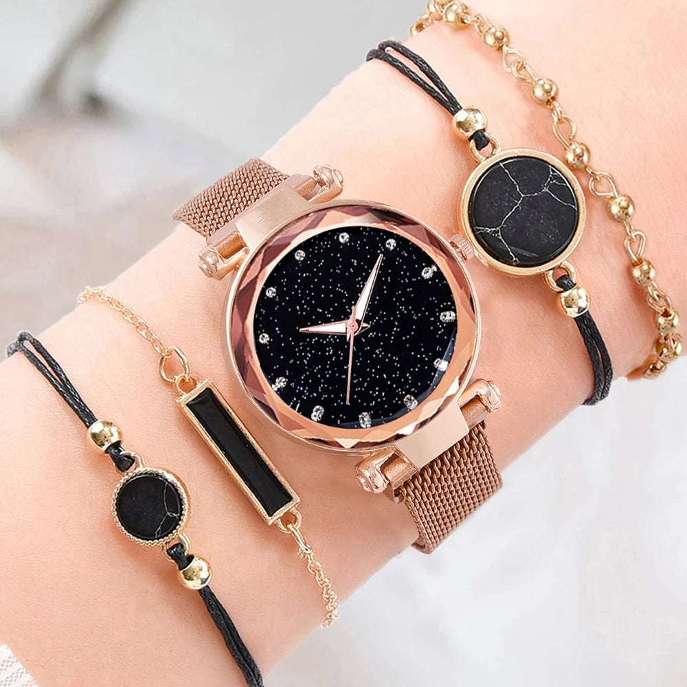 Luxury Women Watches Magnetic Starry Sky Female Clock Quartz Wristwatch Fashion Ladies Wrist Watch Reloj Mujer Relogio Feminino