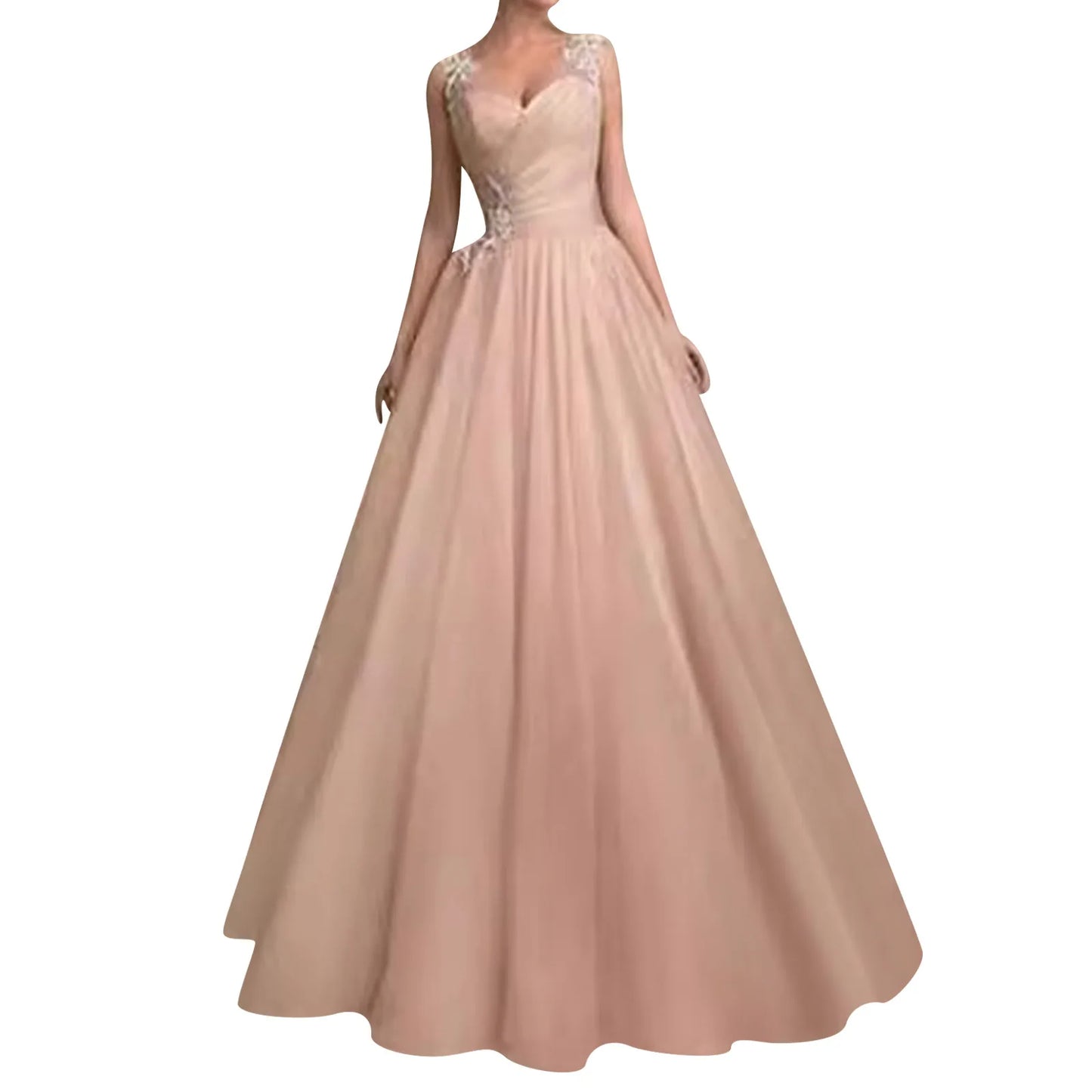 Elegant Dresses For Women Women'S Elegant Evening For Wedding Lace Chiffon High Low Dress Woman Clothing