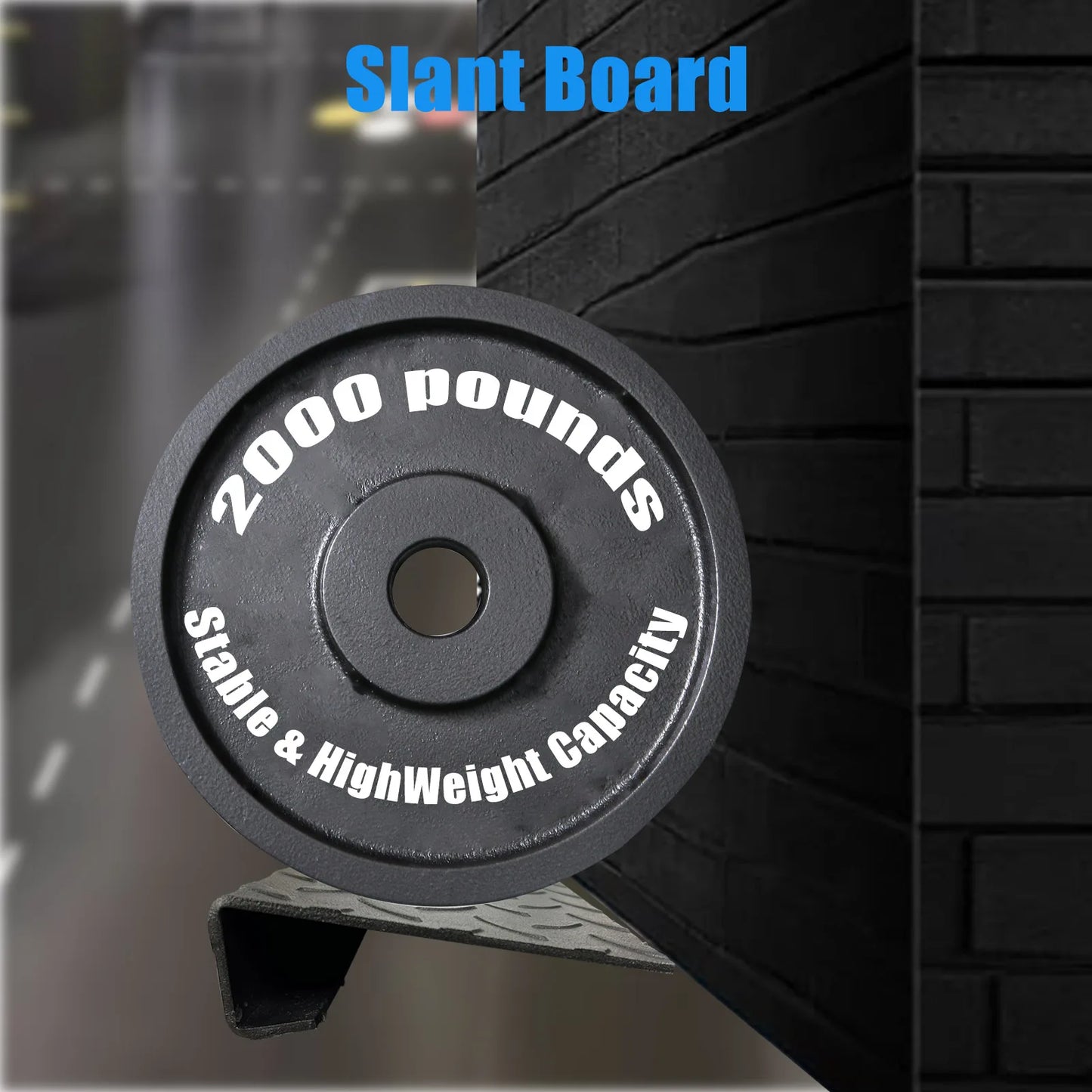 Heavy Duty Steel Extra Wide Slant Board Calf Raise Platform Non-Slip Squat Wedge Calf Stretcher for Fitness Squat and Weightling