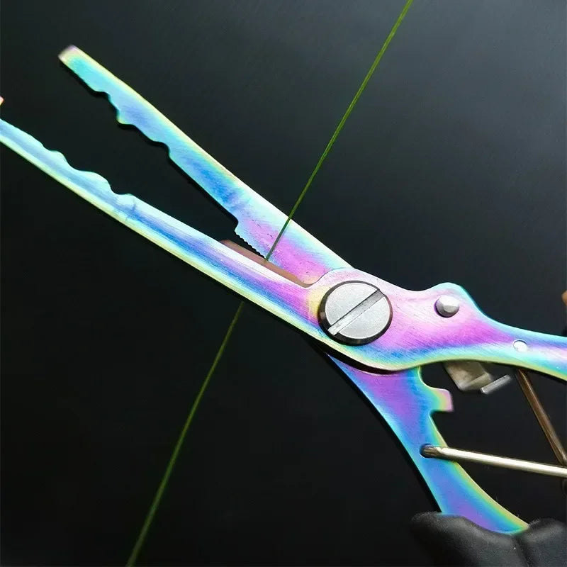 Stainless Steel Fishing Pliers Fishing Hook Remover Saltwater Resistant Braided Line Cutter Scissors Fishing Equipment