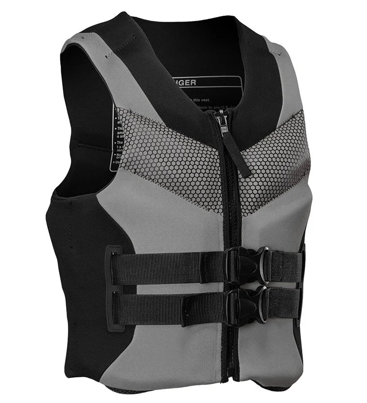 Life Jacket Neoprene Buoyancy Swimming Drifiting Boating Kayaking Vest for Adult Men Women Water Sports Kayak Life Vest