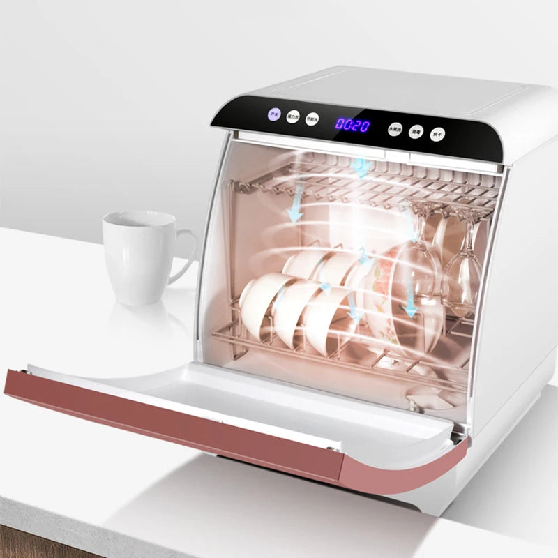 1200W Household Dishwasher Washing Machine Fully automatic Dishwashers Desktop Dish Washers Small Disinfecting Dishwasher Mini