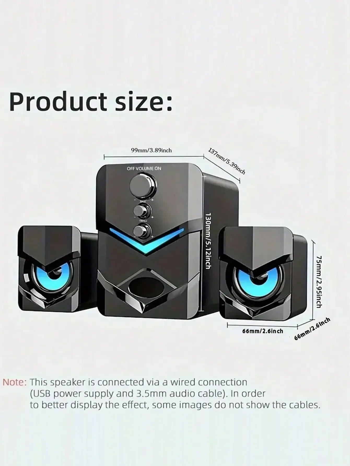 Computer, laptop, speaker, USB powered 3.5mm audio interface suitable for devices with 3.5mm audio interface